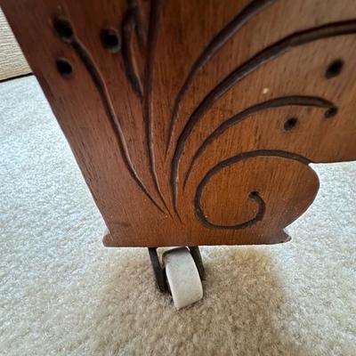 Victorian Style Marble Table With Stunning Carved Detailing