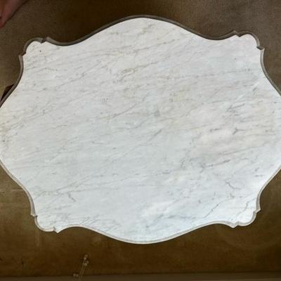 Victorian Style Marble Table With Stunning Carved Detailing
