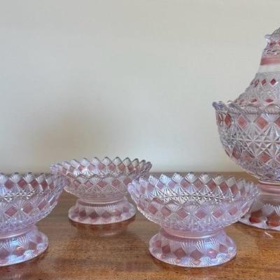 Lot of Vintage Glass Candy Dishes and Small Bowls