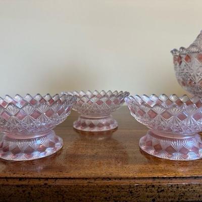 Lot of Vintage Glass Candy Dishes and Small Bowls