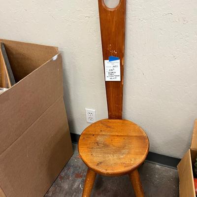1950s Fireplace Keyhole chair MCM