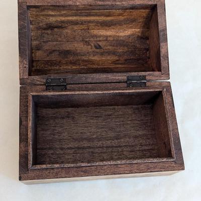 Carved Elephant Wooden Box