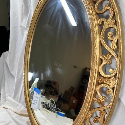 Syroco Mid century mirror Gold hanging