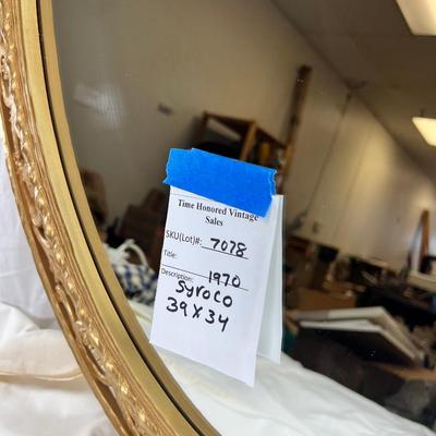 Syroco Mid century mirror Gold hanging