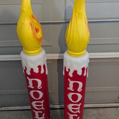 Vintage Empire Noel Candle Blow Molds