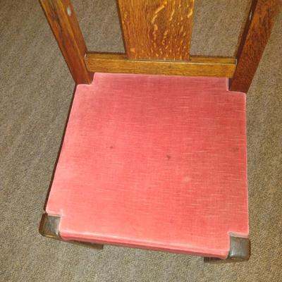 Rare Roycroft Antique Tiger Oak Grove Park Inn Mission Design Chair