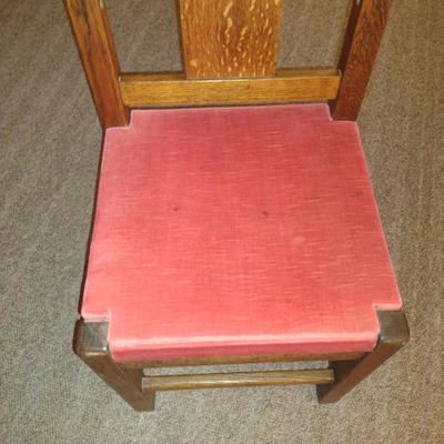 Rare Roycroft Antique Tiger Oak Grove Park Inn Mission Design Chair