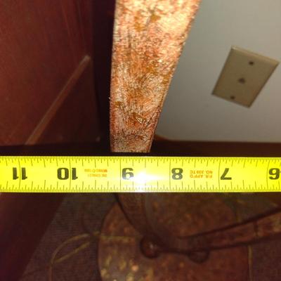 Metal Post Floor Lamp with Glass Shade
