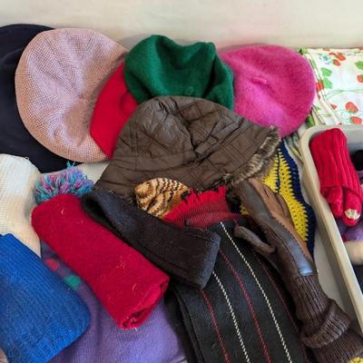 Assortment Of Long Socks Gloves & Hats