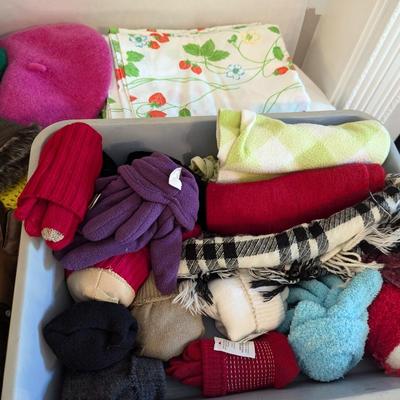 Assortment Of Long Socks Gloves & Hats