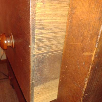Vintage Solid Wood Four Drawer Dresser