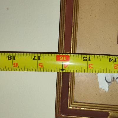 Framed Architectural Design Print- Approx 21" x 16"