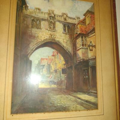 Framed Architectural Design Print- Approx 21" x 16"