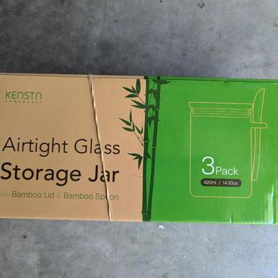 Airtight Glass Storage Jar 3 Pack