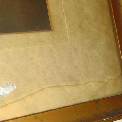 Framed Architectural Design Print- Approx 19 1/2" x 16"