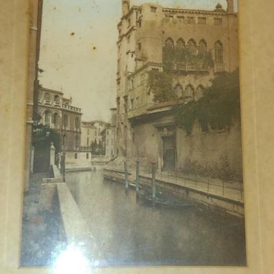 Framed Architectural Design Print- Approx 19 1/2" x 16"