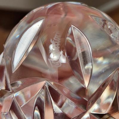 Lot of Waterford Crystal Salt Pepper Ring Holder Egg