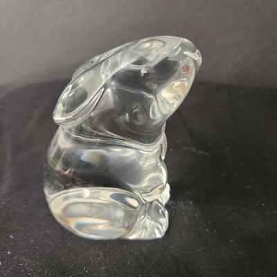 Baccarat France Glass Rabbit