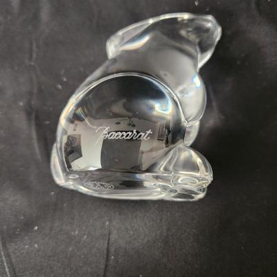 Baccarat France Glass Rabbit