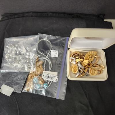 Jewelry Lot Necklaces Earrings Trifari Brighton Ben-Amun Napier Monet