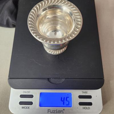 Lot of 6 pcs Sterling Silver Bowls Cup Sugar Creamer