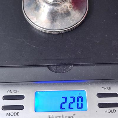 Lot of 6 pcs Sterling Silver Bowls Cup Sugar Creamer