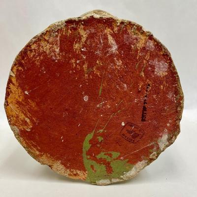 Large Mexican Pottery Circle of Friends Candle Holder Folk Art Mayan Aztec