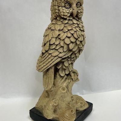 Vintage Marwal Resin Owl Statue Figurine