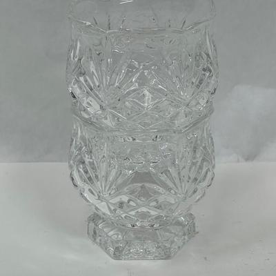 Votive Tea Light Candle Holder Crystal Clear Crystal Tulip Shape