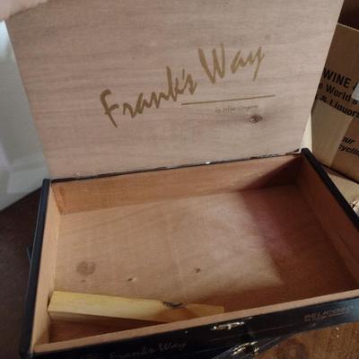 Set of Three Wooden Cigar Boxes/Humidors