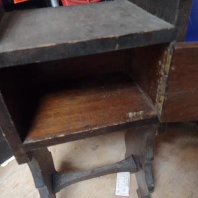 Antique Walnut Tobacco Stand (B)