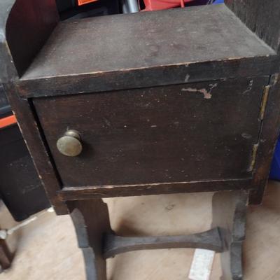 Antique Walnut Tobacco Stand (B)