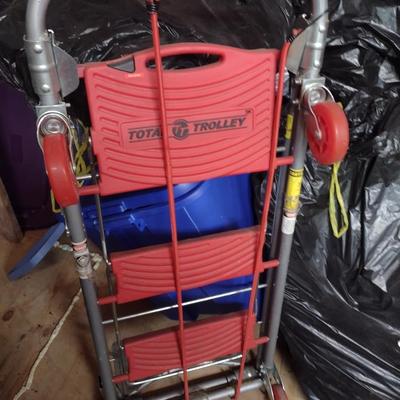 Total Trolley Portable Hand Truck/Folding Stepstool (B)