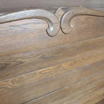 Antique Oak Full Sized Bed Frame (B)