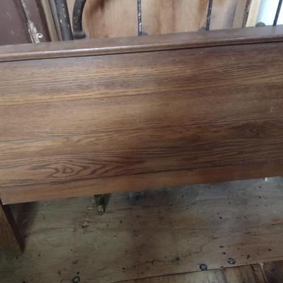Antique Oak Full Sized Bed Frame (B)