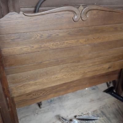 Antique Oak Full Sized Bed Frame (B)