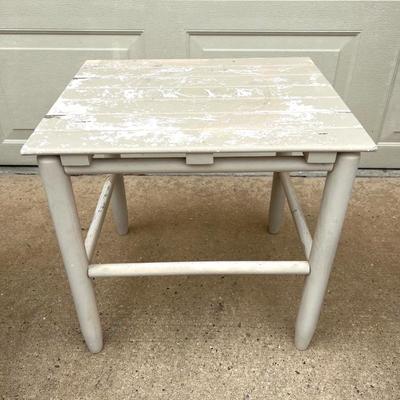 Pair of Wooden Rockers and Table