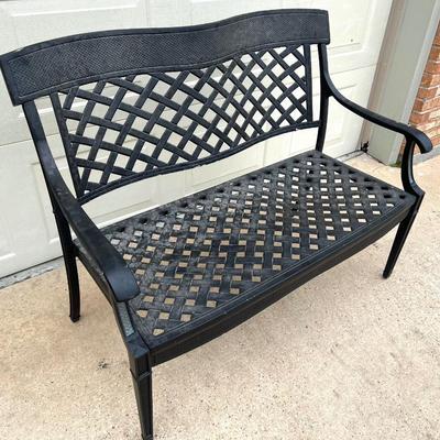 Outdoor Metal Bench