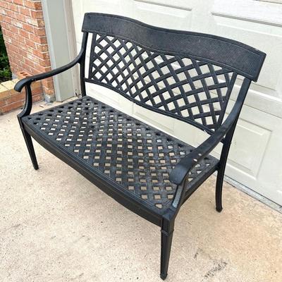 Outdoor Metal Bench