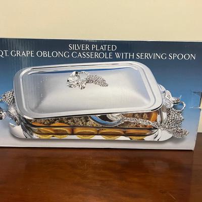 GODINGER Silver Plated Oblong Casserole