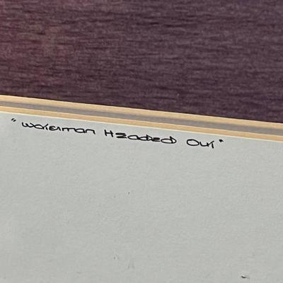Lot# 155 Signed Framed Waterman Headed Out Photograph By Heather R. Davidson