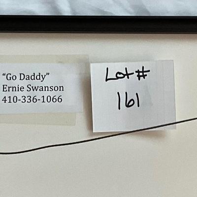 Lot# 161 Framed “Go Daddy” Photograph by Ernie Swanson