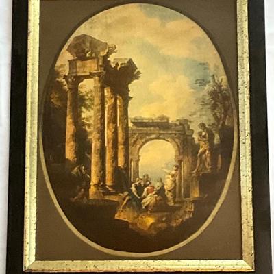 Lot# 163 Pair of Vintage Framed Classic Roman Ruins Prints