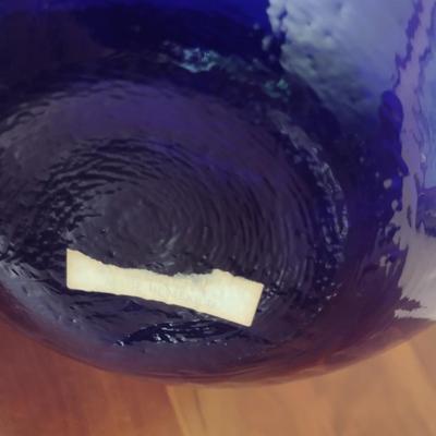Cobalt Blue Large Glass Vase