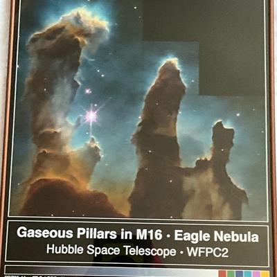 Lot# 165 Framed Gaseous Pillars Poster