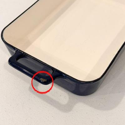 EMERIL ~ Navy Blue Enameled Cast Iron Baking Dish