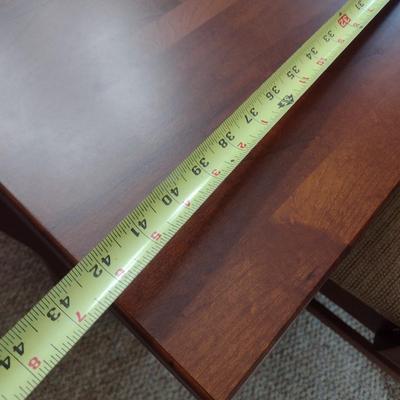 Vintage Solid Cherry Wood Dining Table with Eight Chairs by Crescent of Tennessee