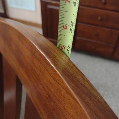 Vintage Solid Cherry Wood Dining Table with Eight Chairs by Crescent of Tennessee