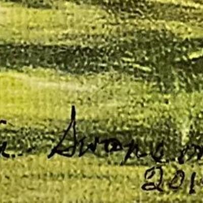 Lot# 166 Hungry Heron Photography on Canvas Signed by Ernie Swanson