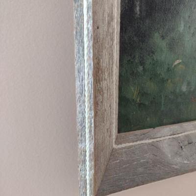 Framed Original Art Natural Wood Frame by Artist Fox 1979